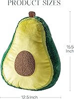 Vista 2 de Phantoscope Almohada Decorativa con Forma de Aguacate, Divertida Decoración del Hogar de Cojines con Forma de Frutas, Almohada Decorativa