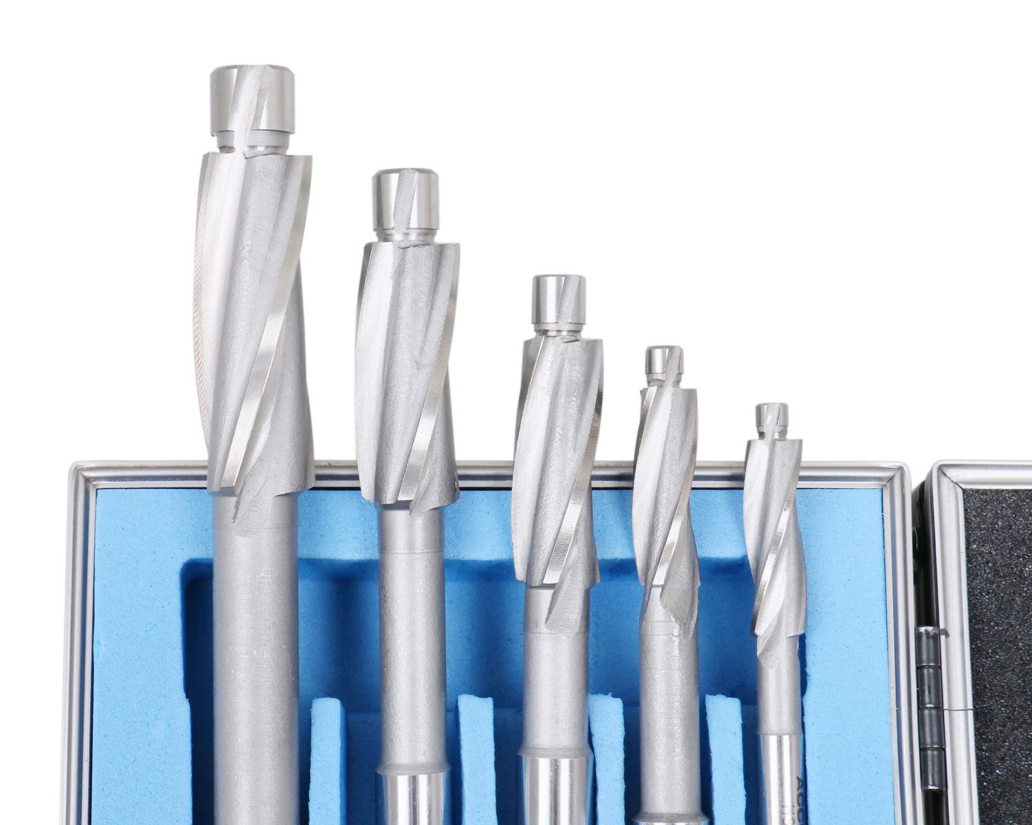Accusize Industrial Tools Premium Metric H.S.S. Solid Cap Screw Counterbore Set, 3 Flute, Straight Shank, 7 Pc, 509S-007M — Amazon image 5