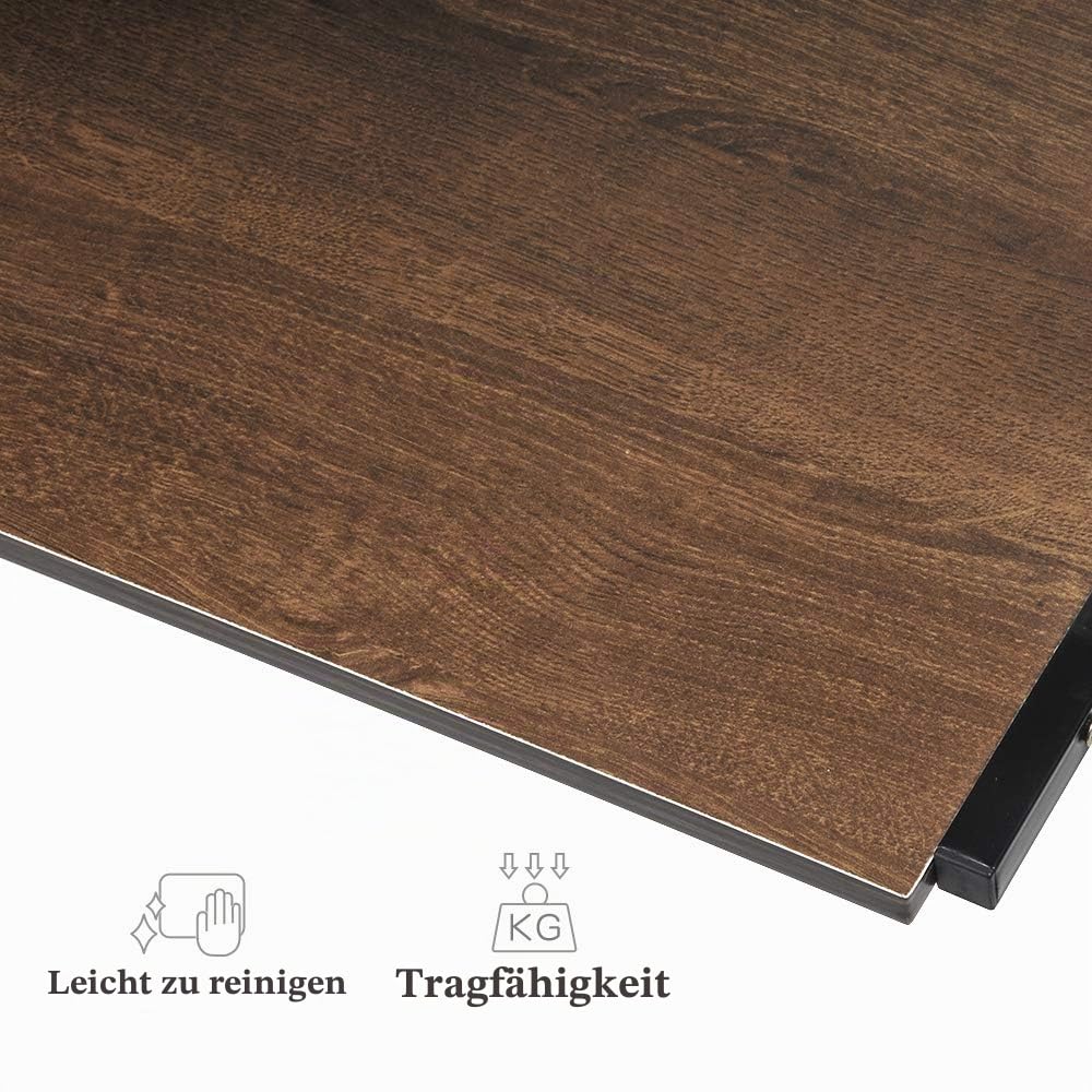 Mikrowellenregal mit Schublade, 2-stufiges Küchenregal aus Holz & Metall, Stabiler Küchenorganizer für Arbeitsplatte, Ablage für Mikrowelle, Toaster & Küchengeräte (Eiche/Schublade)