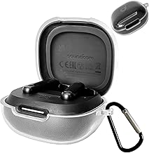 Anker Soundcore P40i Case Compatible with Anker P40 TPU Transparent Material P40i Case Scratch Resistant Shock Resistant Charging While Attached Waterproof Dustproof Anti-Loss with Carabiner