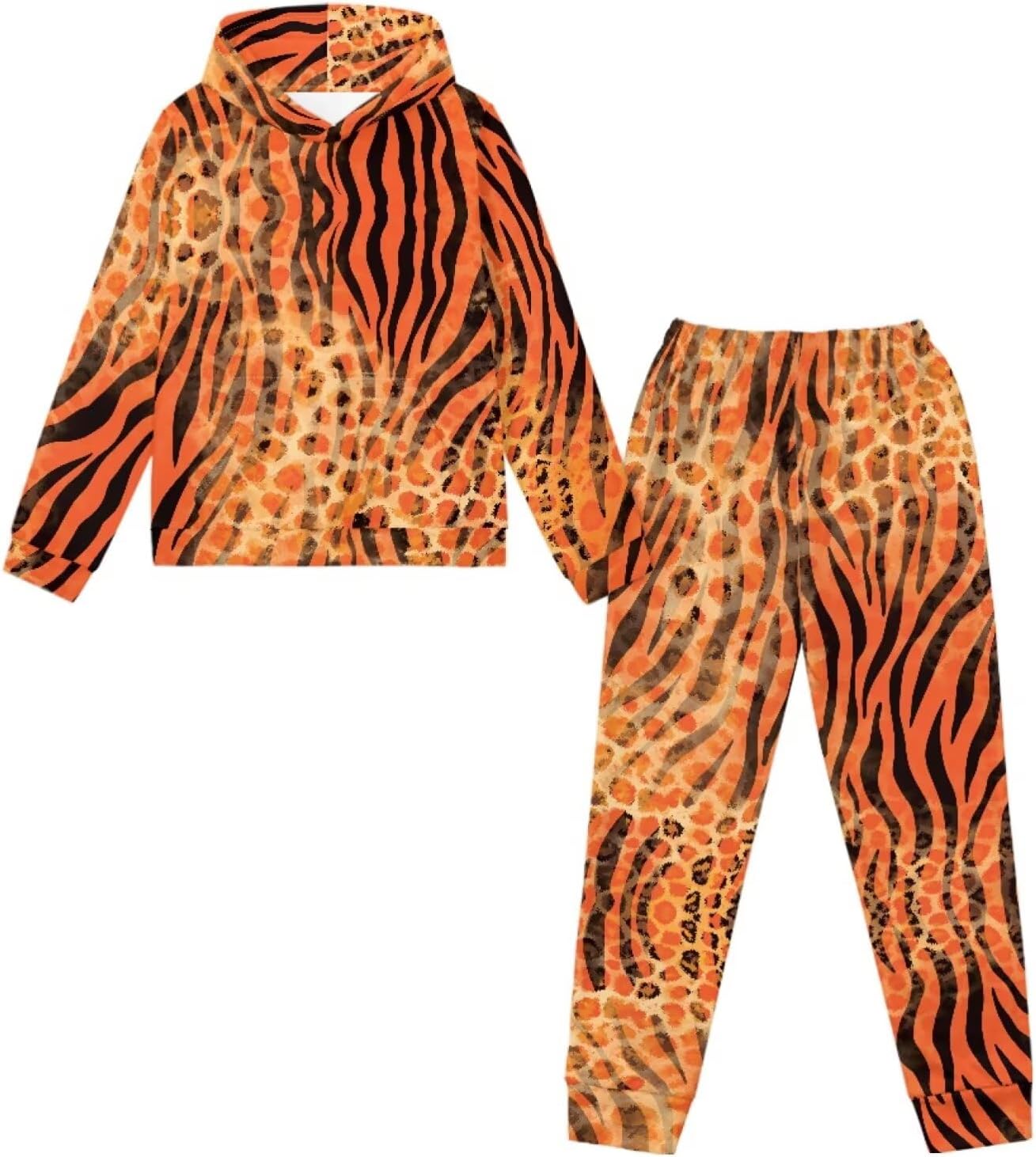Girls Boys Clothes 2 Piece Sweatsuit for Girls 5-12 Kids Tracksuit Sweatpant with Pockets Children's Sportswear