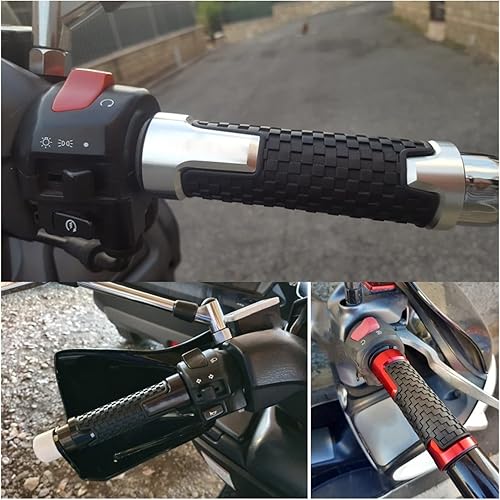 Miniatura 3 de Handlebar Grips Xmax Motorcycle Hand Grips CNC Aluminum Rubber Gel 22mm Handle Grip for Yamaha X-MAX Xmax 125 250 300 Xmax125 Xmax300 XMAX250 Racing