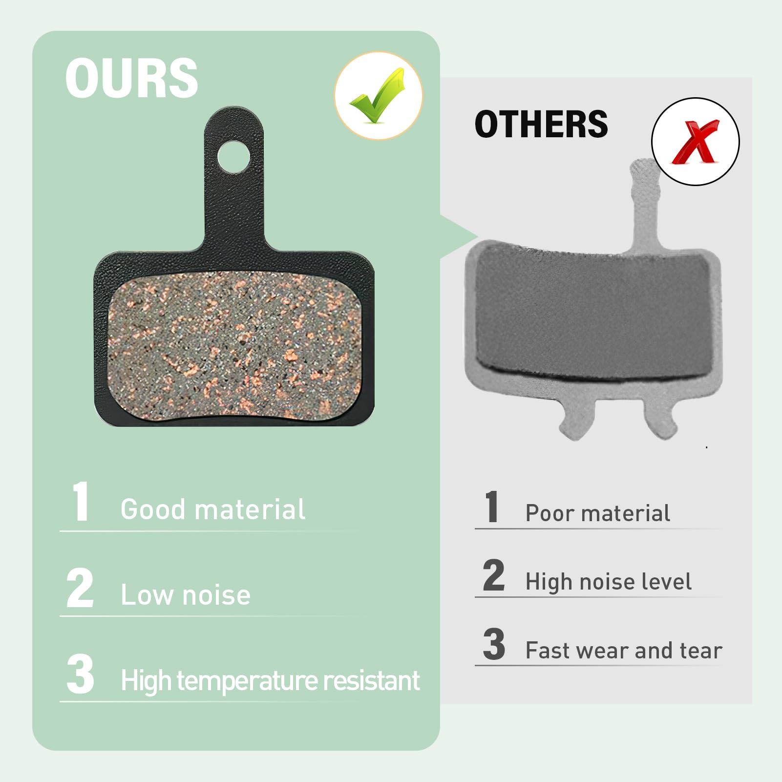 3 Paar MTB Bremsbeläge - Scheibenbremsbeläge Für MT200 MT400 MT500