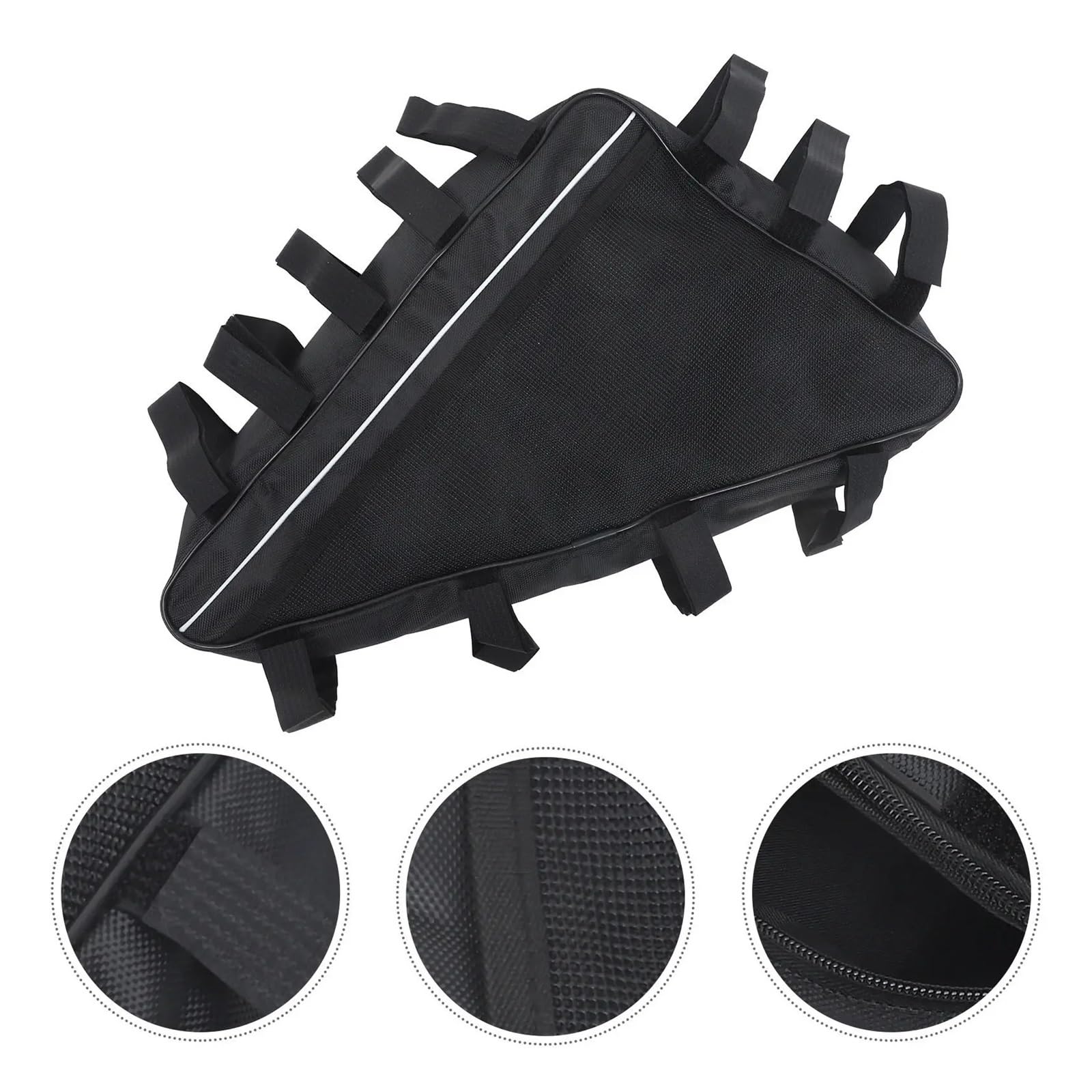 Borsa for telaio triangolare for bici impermeabile da 1 pezzo | Conserva telefoni, strumenti di riparazione, chiavi e altri piccoli attrezzi da equitazione.