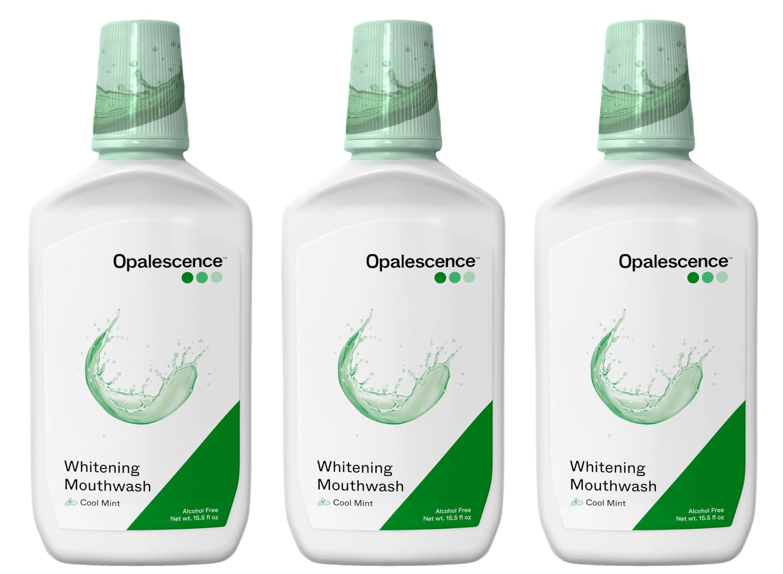 Whitening Mouthwash – Teeth Whitening and Fresh Breath Mouthwash for Adults – Hydrogen Peroxide Formula, Alcohol-Free, Cool Mint Flavor (3 Bottles) 15.5 Fl Oz – Made by Ultradent 5447-3T