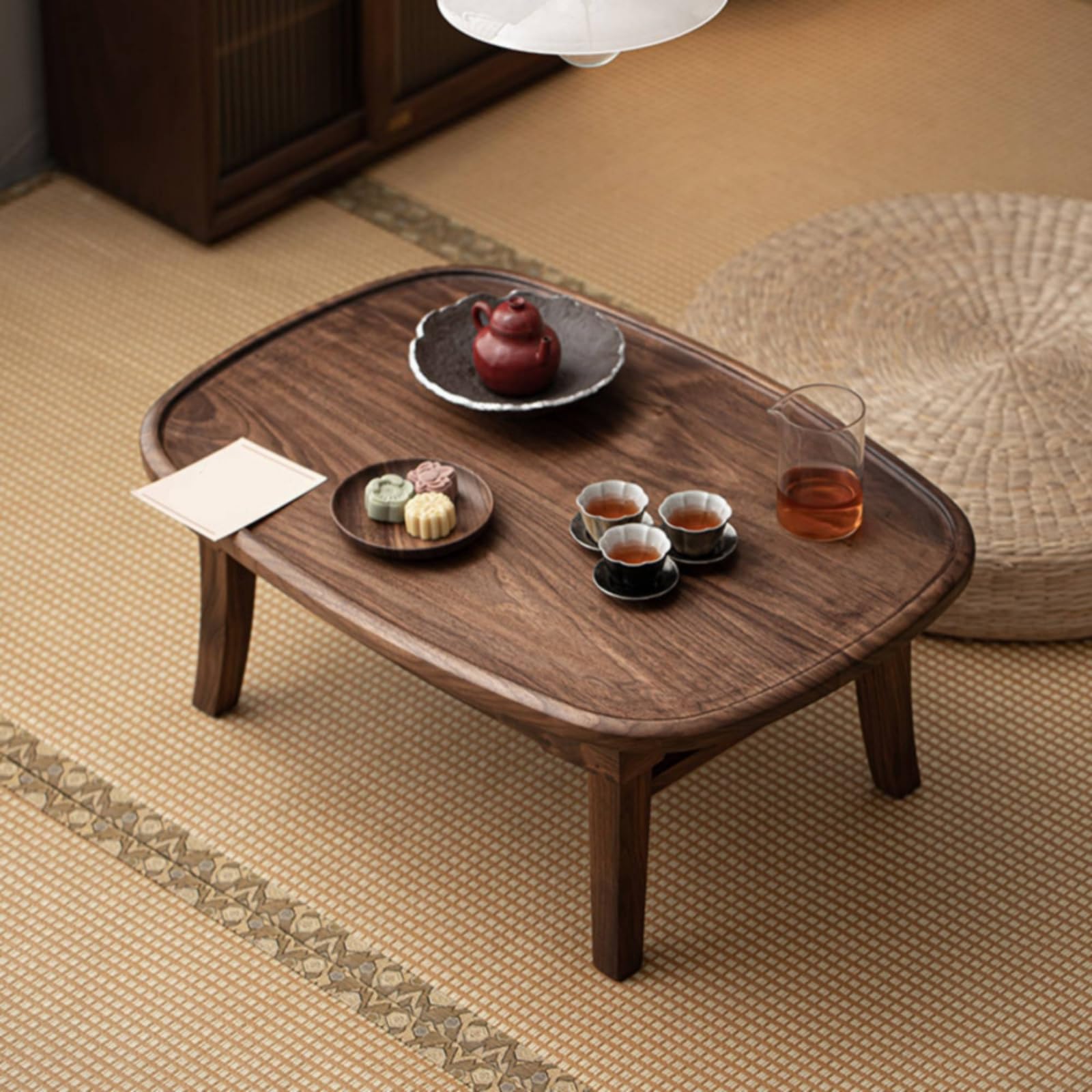 Mesa Té Plegable Ahorra Espacio Mesa Plegable Versátil Mueble para Lectores, Style to 3