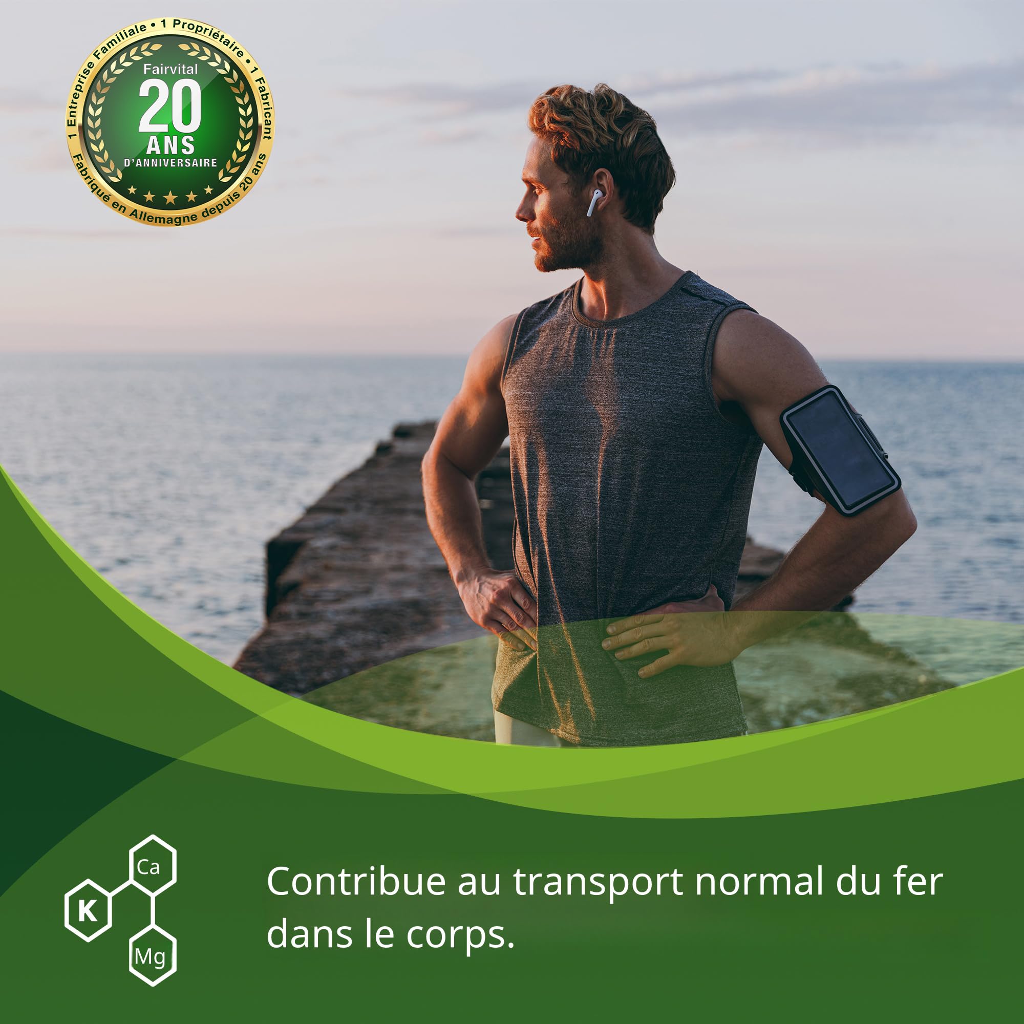 fairvital, Complexe de cuivre, 240 comprimés, 2 mg de cuivre par comprimé, faciles à avaler, de qualité contrôlée et hautement dosés, 100% végétaliens, fabriqués en Allemagne