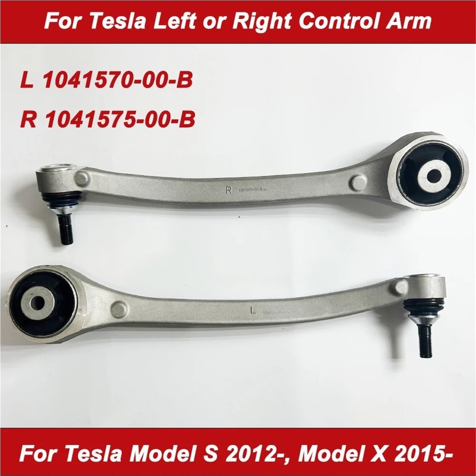Wahacz samochodowy Wahacz sterujący Przedni dolny prosty wahacz wygięty pasuje do modelu Tesla S/X 1041570-00-B(RH 1041575-00-B)