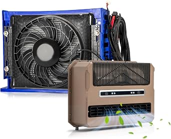 24V truck air conditioner silent DC air conditioner unit, suitable for camping vehicles, trucks, RVs, agricultural vehicles, trailers, excavators, vans, etc 24V