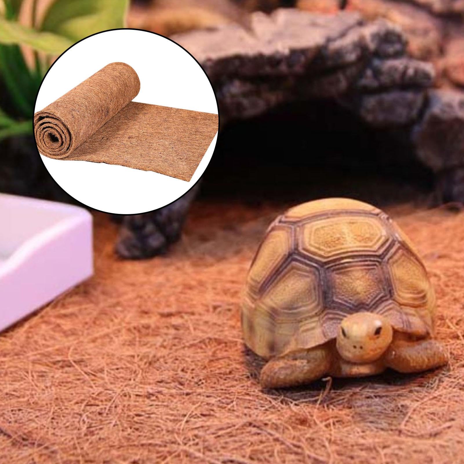 Tapisserie Coco 30x100cm Naturelle Reptile Terrarium Litière Tapis Fibre Noix Coco