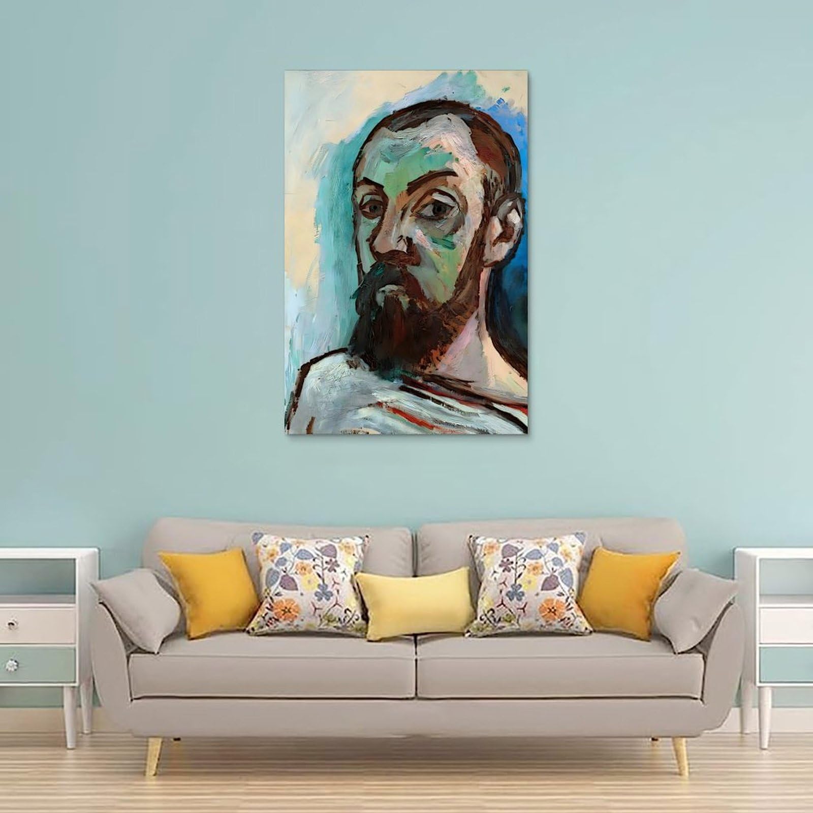 Amazon.co.jp: マティスの自画像ポスター 1906 年にアンリ・マティス