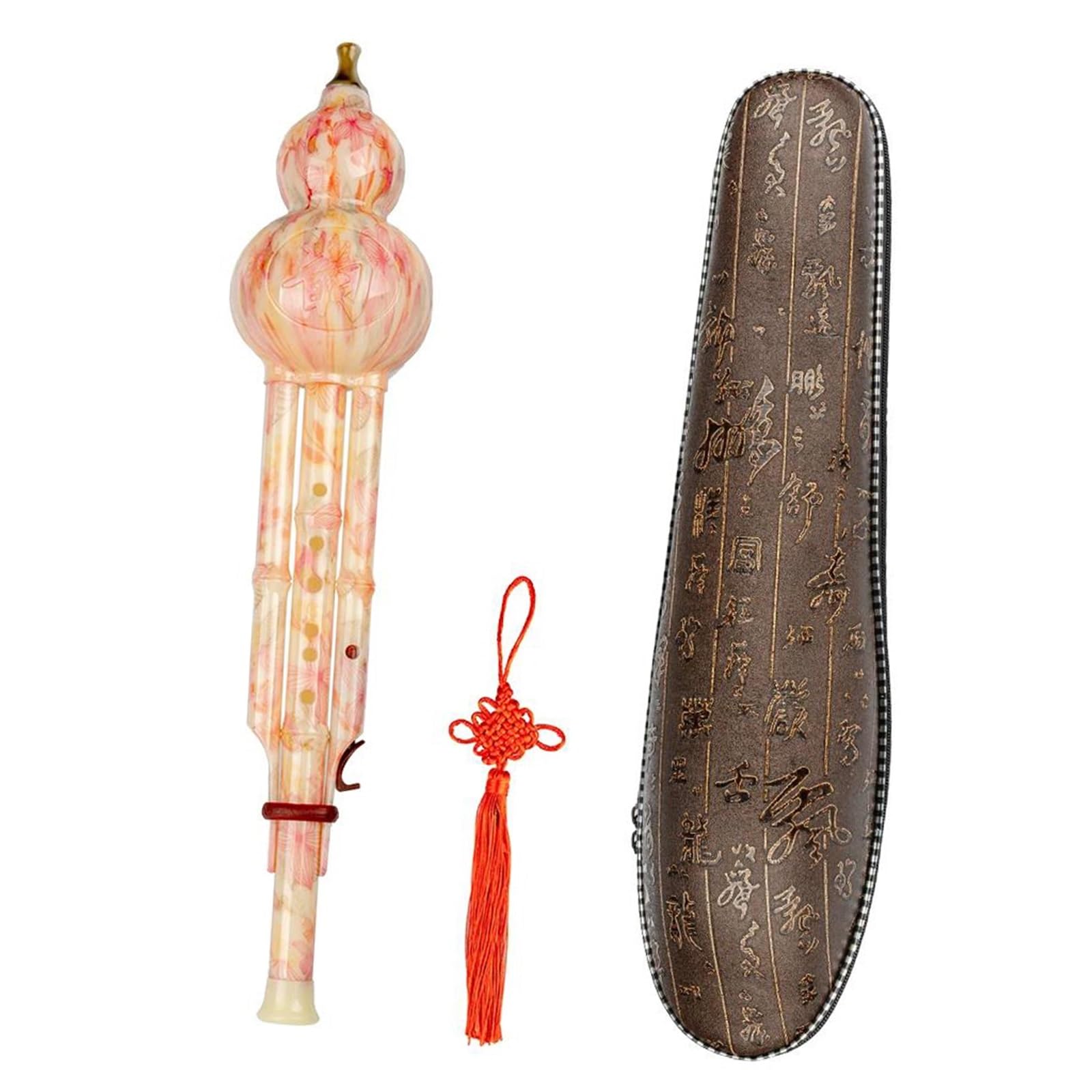 Hulusi Clave De C Hulusi Instrumento Musical Tradicional Chino ABS Flauta De Calabaza Curcubit Instrumento Étnico Con Funda Protectora