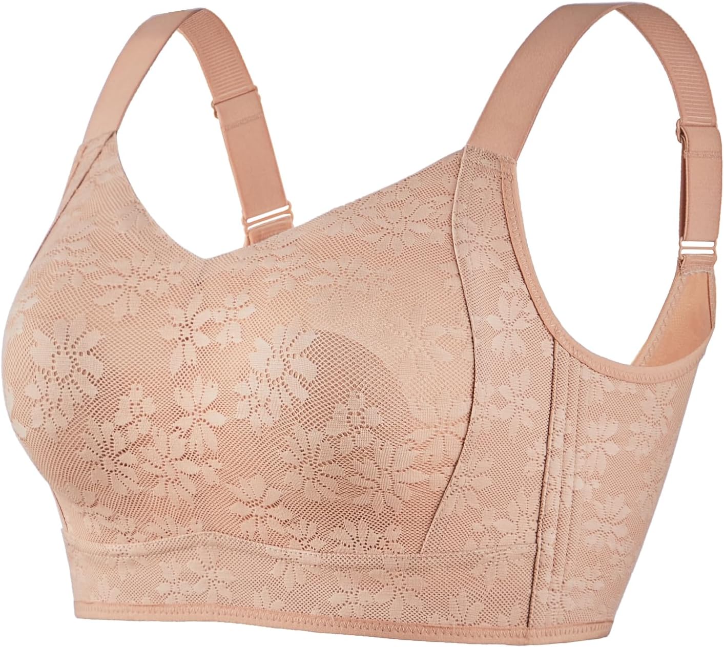 Wireless Bras for Women,Womens Bras Full Coverage No Underwire Everyday Bras Comfortable Minimizer Bra - Image 7