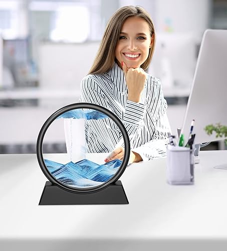 Miniatura 6 de Fitifun Arte de arena en movimiento, arte de arena líquida, movimiento de arena en movimiento, pintura de arena 3D para decoración del hogar y la