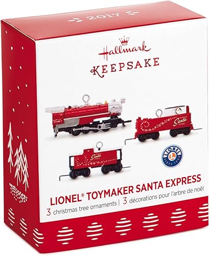 Miniatura 3 de Hallmark 1995QXM8115 - Juego en miniatura LionelNorth Pole Express Recuerdo Adornos de Navidad