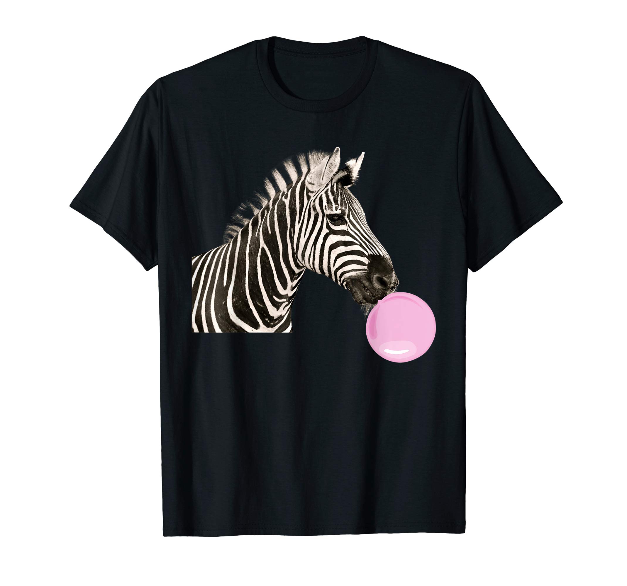 Funny Bubblegum Zebra Cute Zebra Lover BirthdayGifts Girls T-Shirt