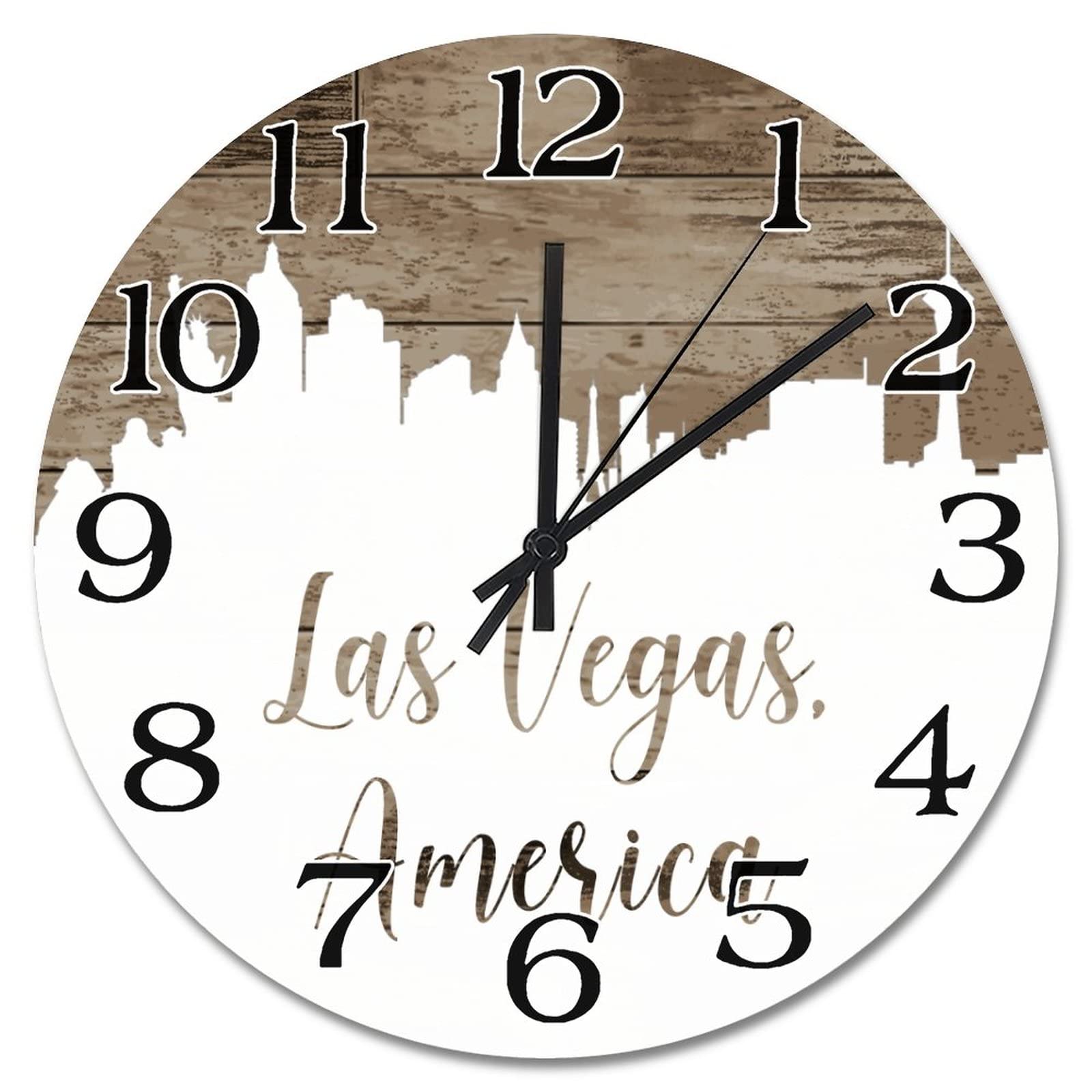 Horloge de Las Vegas silencieuse pour éliminer le tic-tac du salon