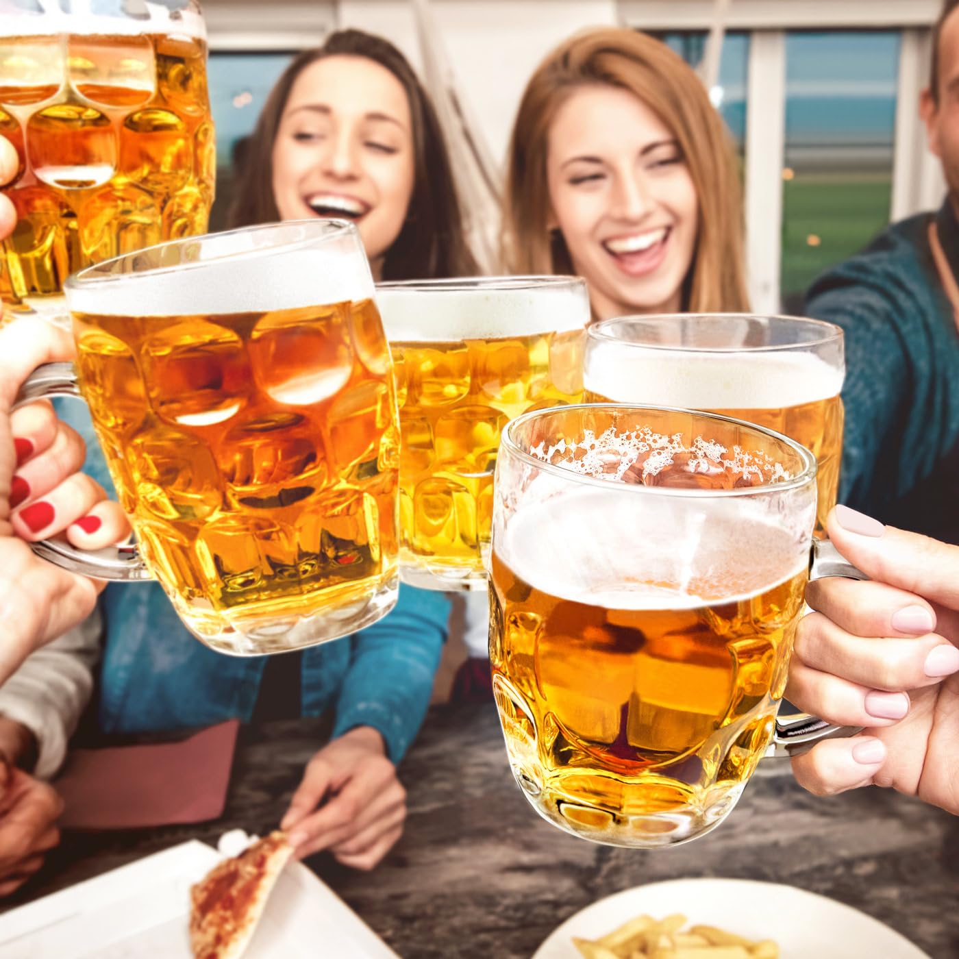 Maverton Kufel do Piwa – Szklany Kufel 500 ml, Klasyczny Design, Idealny Prezent dla Taty, Męża, Dziadka, na Urodziny, Dzień Ojca, Wieczór Kawalerski