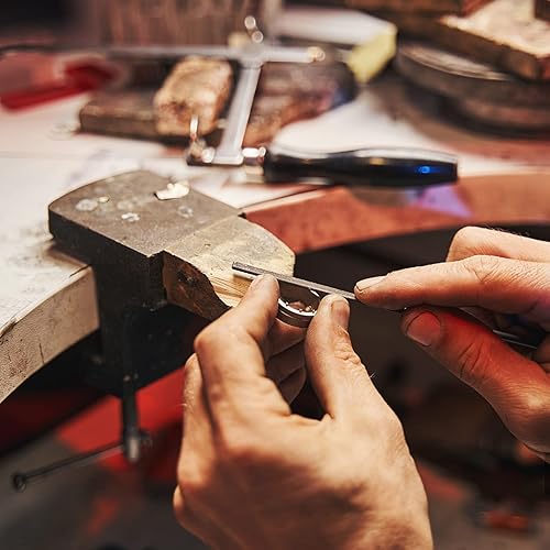 Miniatura 7 de HARSKIYER Juego de 10 limas de metal, 0.118 x 5.512 in, mini juego de archivos de aguja de diamante, herramientas de archivo fino, archivos de acero