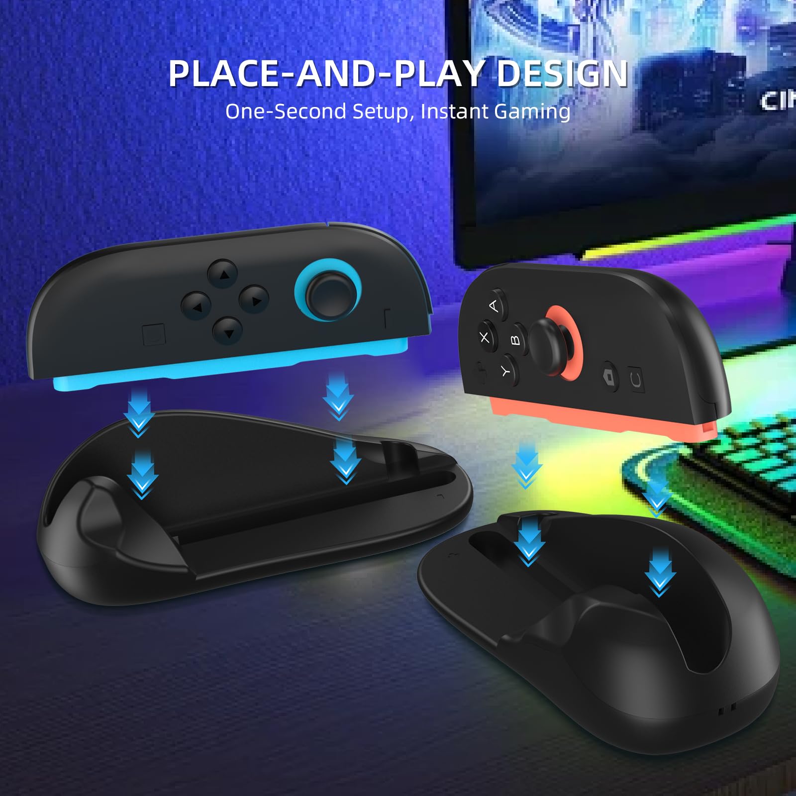 TOPCHANCES 【Oferta por Liquidación】 Compatible con el mouse del controlador de juego para Nintendo Switch 2, accesorio para juegos de disparos de acción controlados por mouse