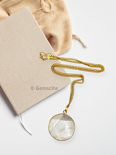 Miniatura 4 de GEMSCITE Colgante de estrella de David de cuarzo de cristal con cadena de 24 pulgadas y cordón de algodóncuero + bolsa, Piedra, Ágata