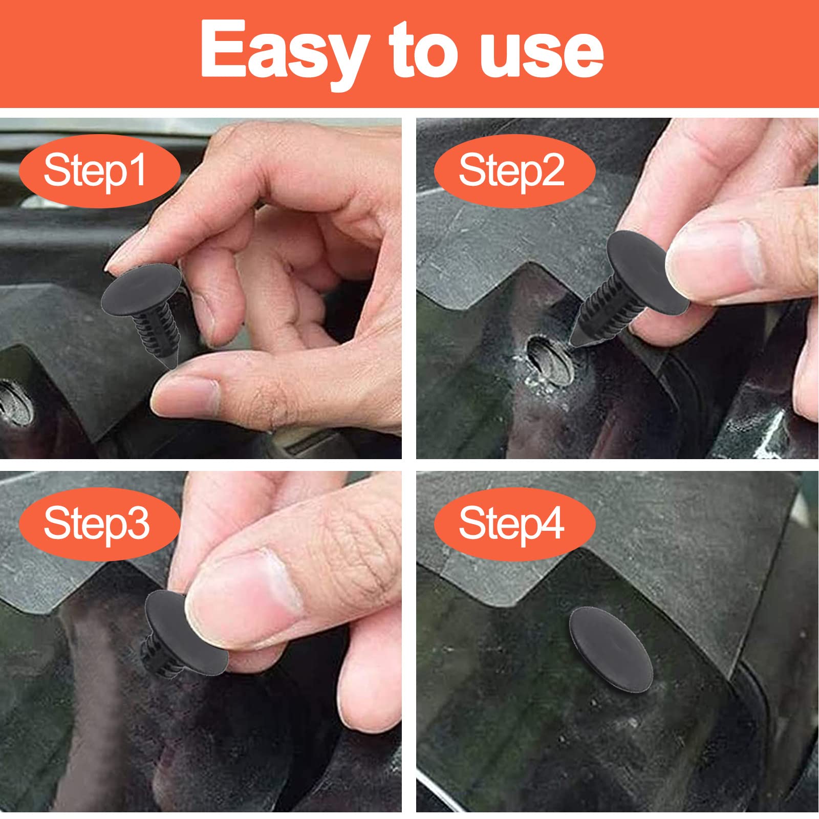 100 Clip Fissaggio Auto LAINLOY: Kit Rivetti In Plastica E Viti Di Espansione Per Paraurti E Pannelli Auto