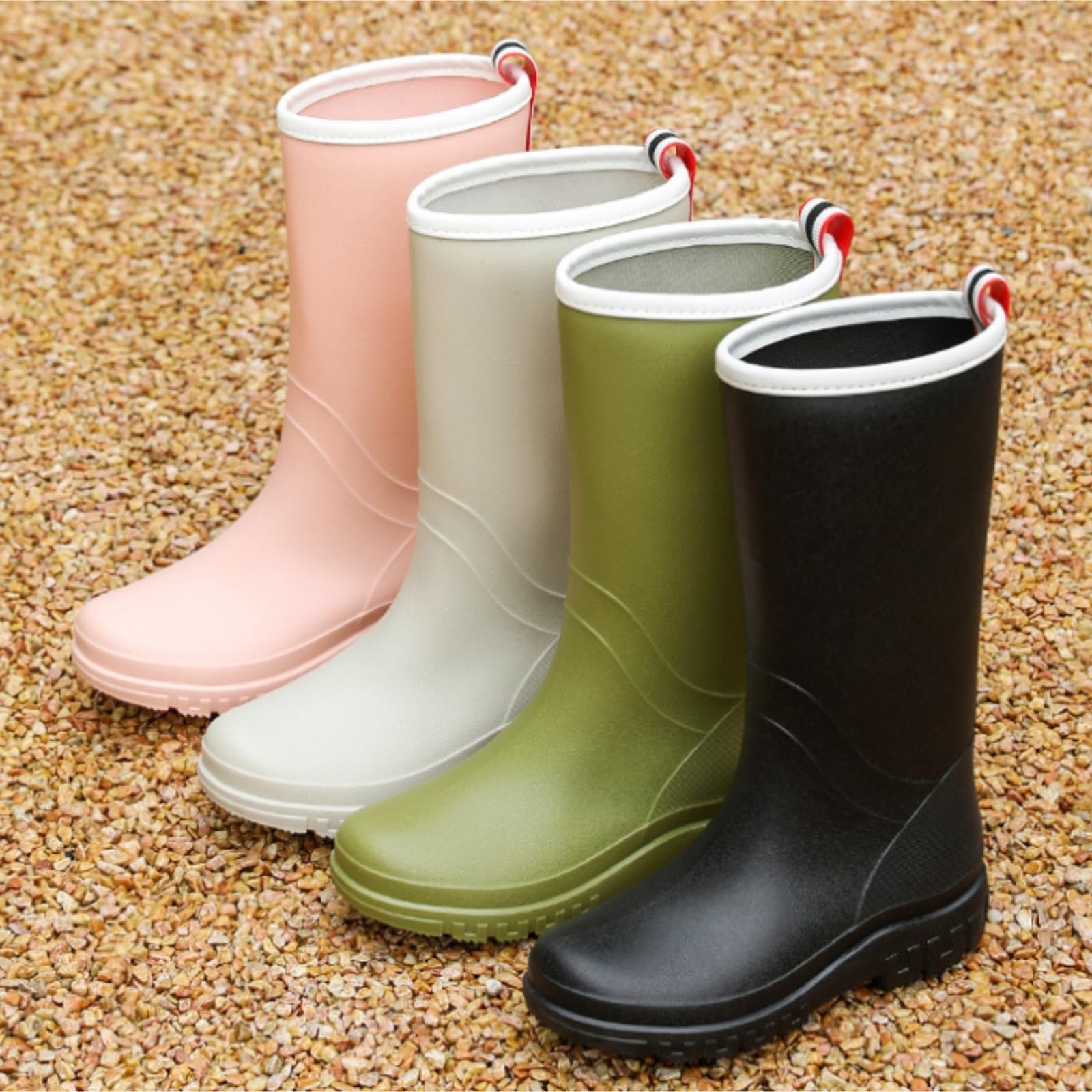 Kalosze Gumowce Lekkie Damskie Letnie Wysokie Kalosze Wodoodporne Buty Antypoślizgowe Robocze Rain Boot