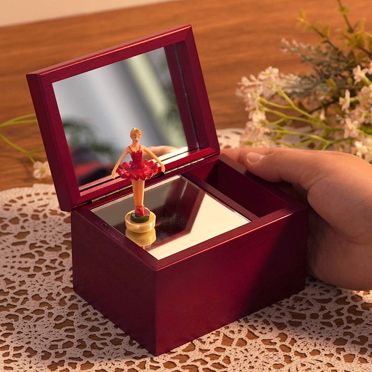 Amazon | きざむ 名入れ オルゴール バレリーナ ミュージックボックス
