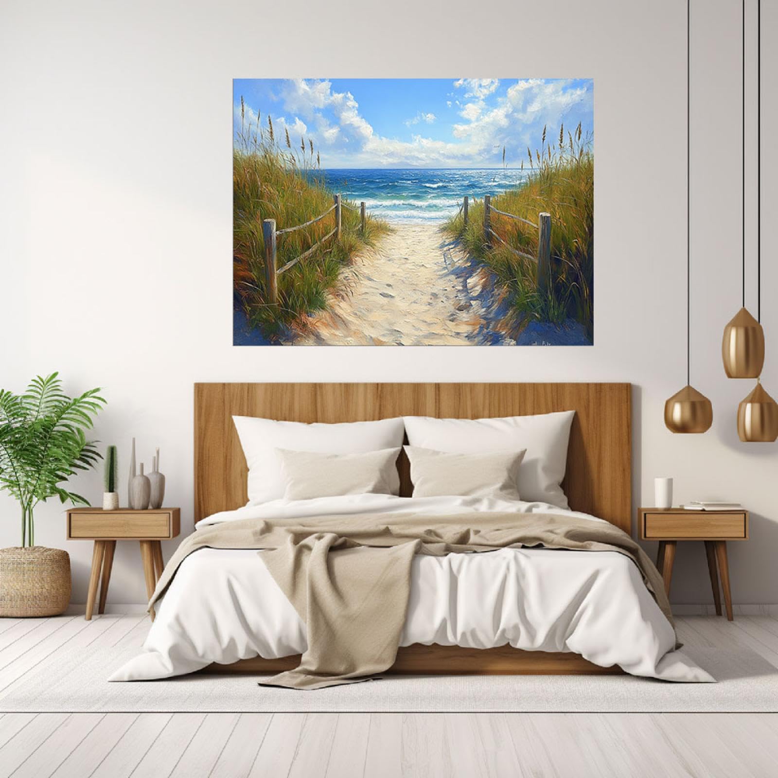 Amazon.co.jp: SHYAMIC 海絵 アート海 自然風景, 澄み切った空の