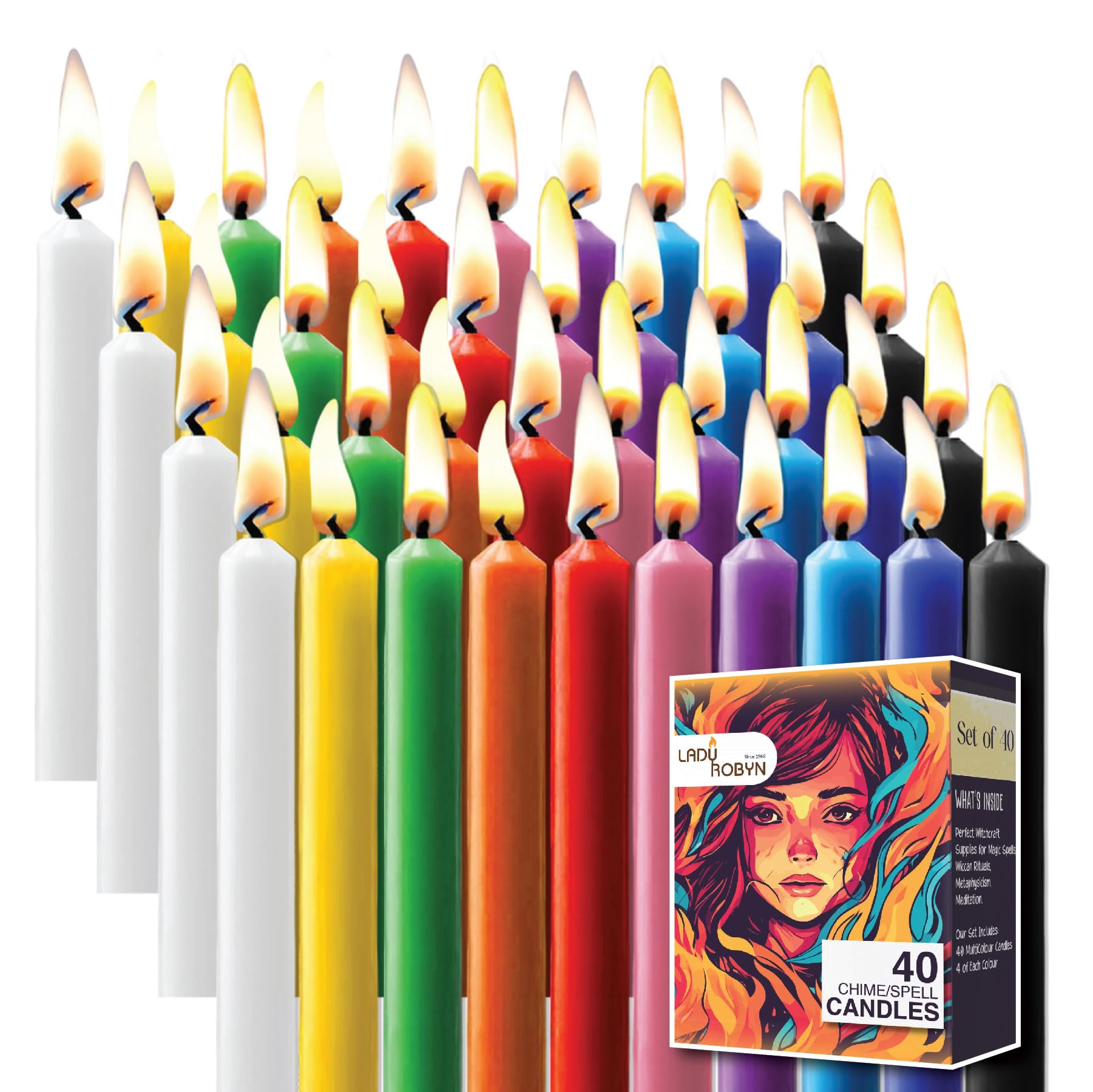 Spell Candles (40 Pieces)