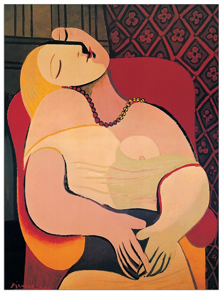 TW21445 PICASSO The Dream Decorative Panel, Wood MDF, Multicolour, 60x80 Cm