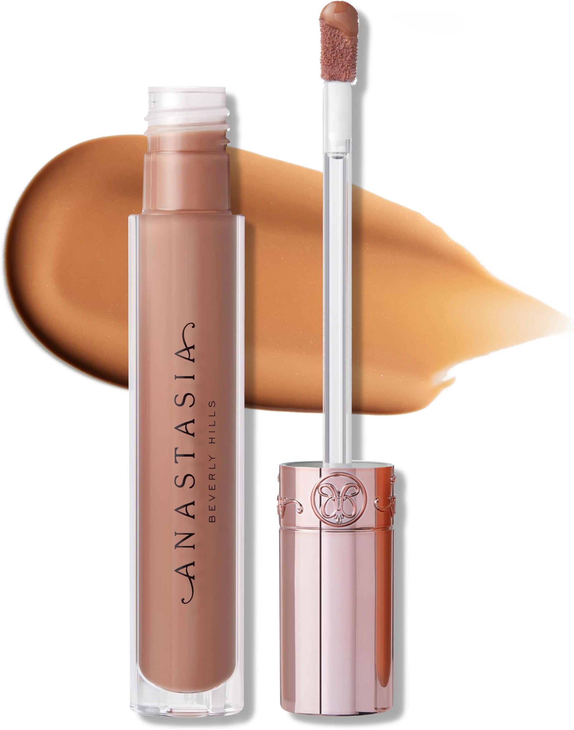 Anastasia Beverly Hills Lip Gloss - High-Shine Non-Sticky Lip Gloss for Fuller-Looking Lips with Smooth Comfortable Wear and Luminous Color Finish - Butterscotch