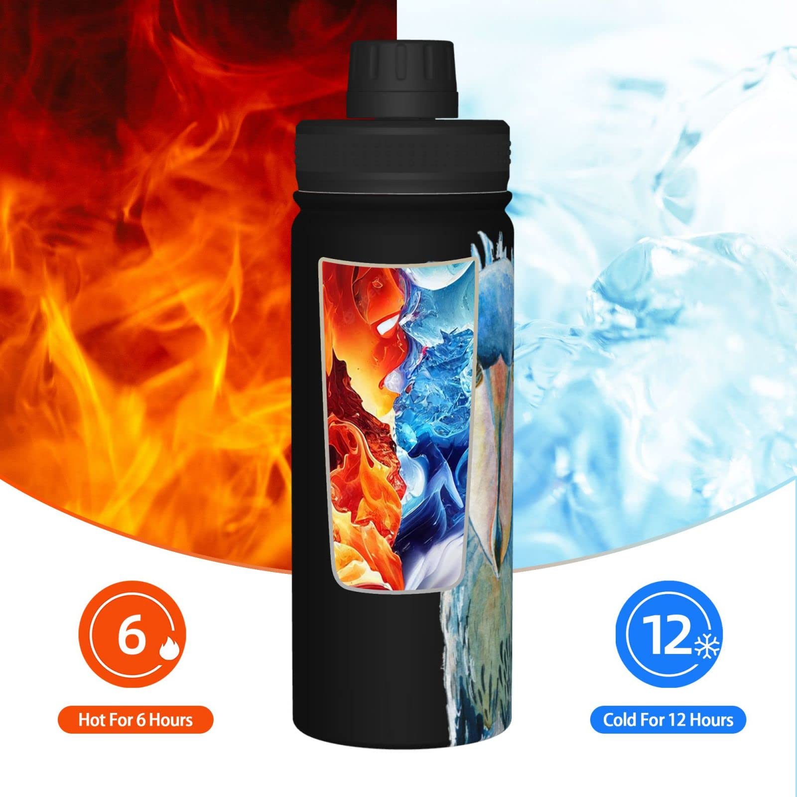 Amazon | 鳥類 ハシビロコウ 水筒 真空断熱 保温 保冷 スポーツボトル