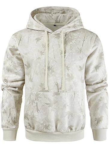 Men's Camo Outfitter Fleece Hoodie Pullover Long Sleeve Casual Sweatshirt