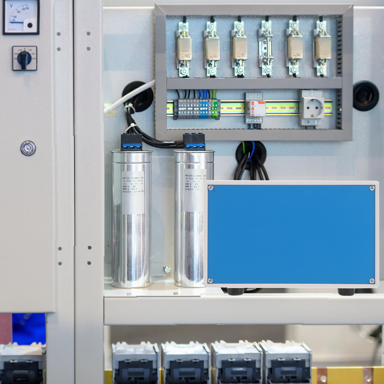 PLAFOPE Caja de Proyecto Eléctrico Exterior de Plástico y Metal 110x180x130 Mm, Caja de Conexiones de Salida Portátil Resistente al Polvo para Proyectos Electrónicos Industriales