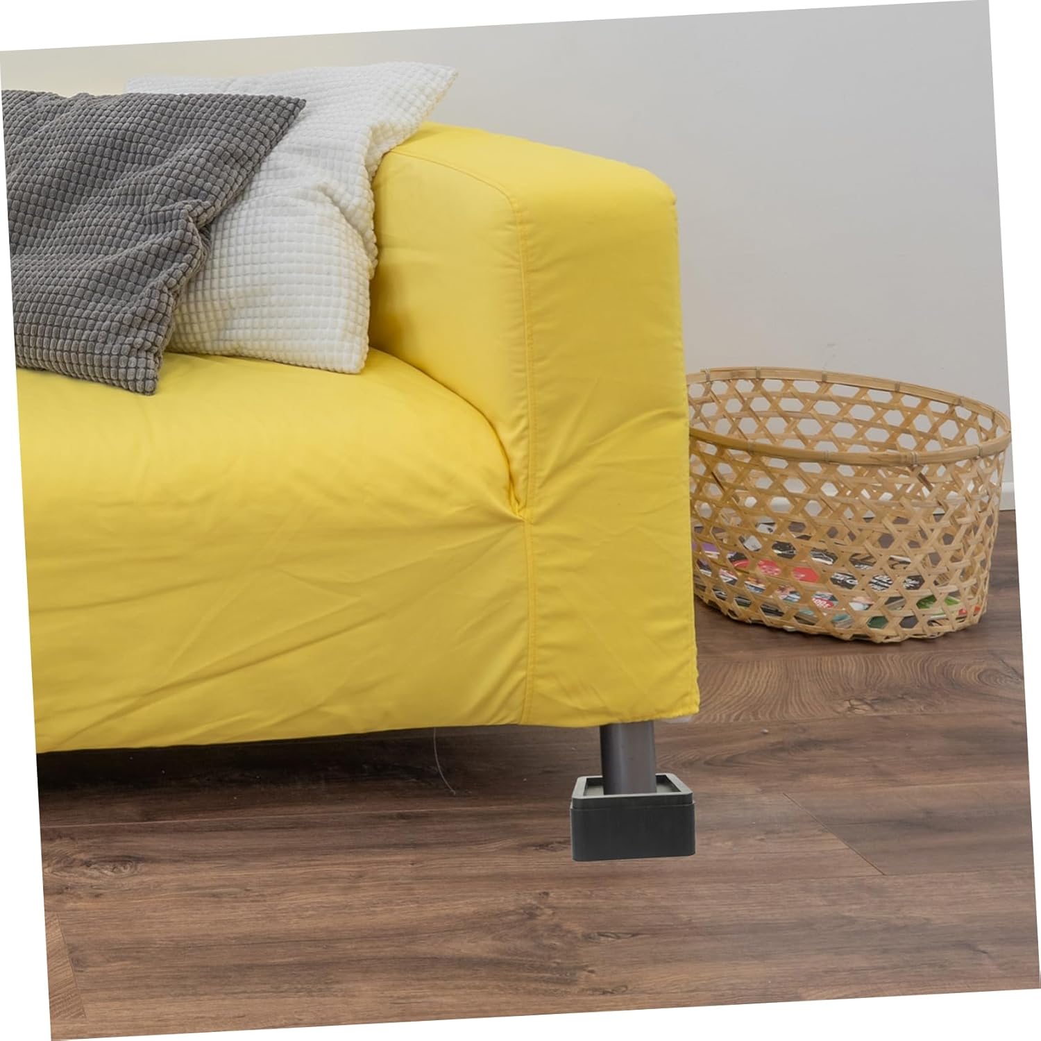 ERINGOGO 4Pcs Adjustable Furniture Risers for Bed Sofa and Appliances Heightening Pads Non Slip Base for and Easy Cleaning and Stable Design