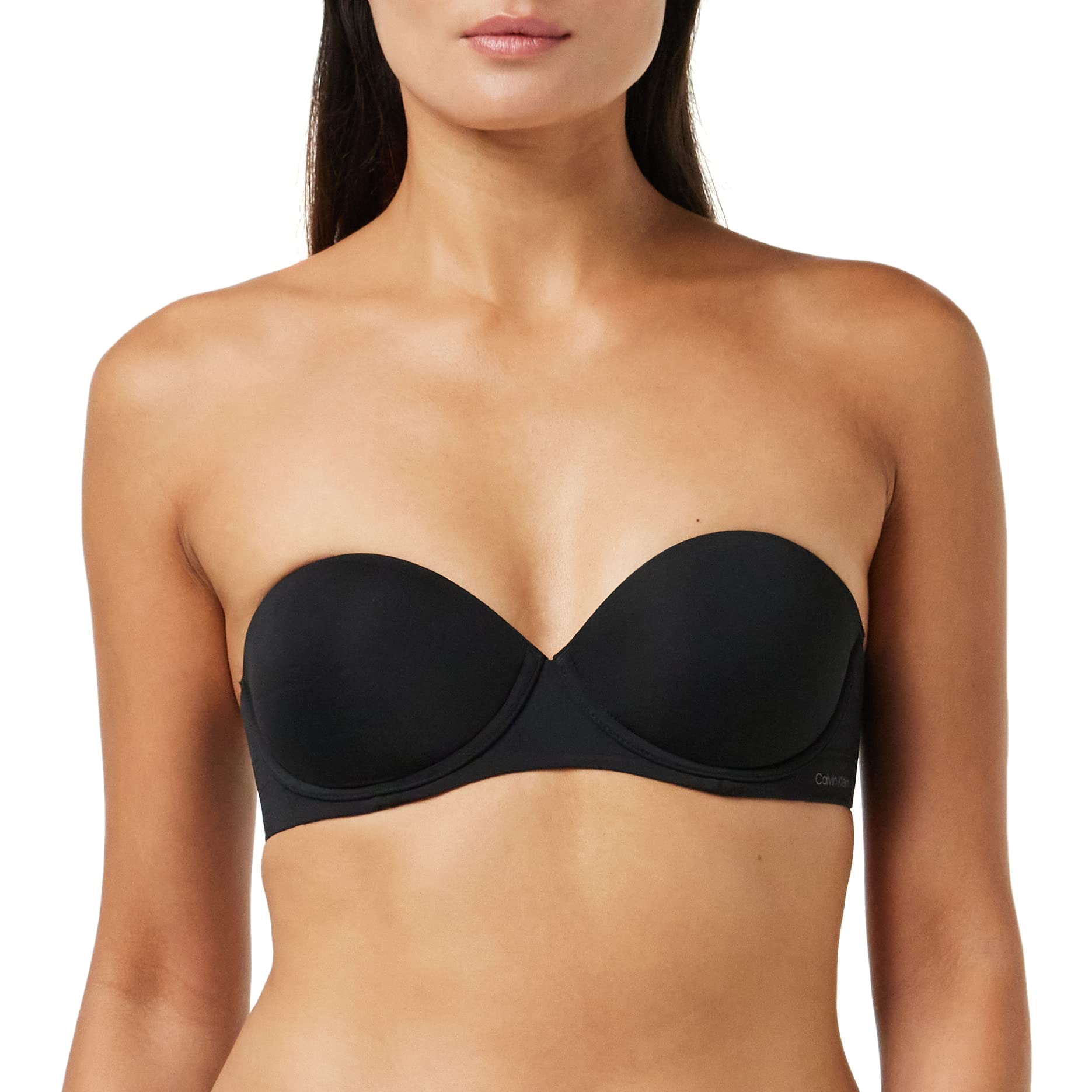 Calvin Klein Strapless Push Up Bra - Black