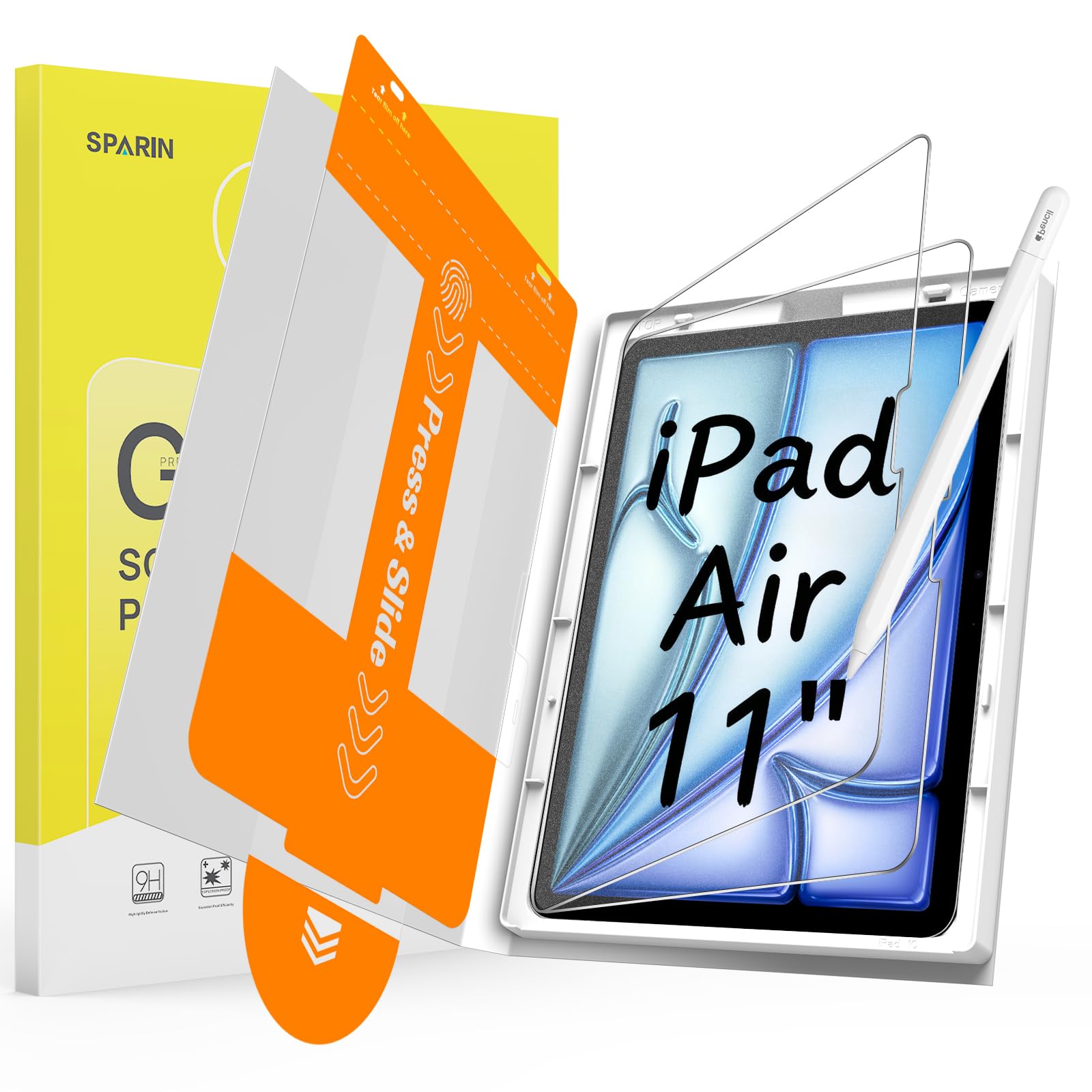 SPARIN 2 Pack Paper Glass Screen Protector for iPad Air 11 Inch M4/M3/M2