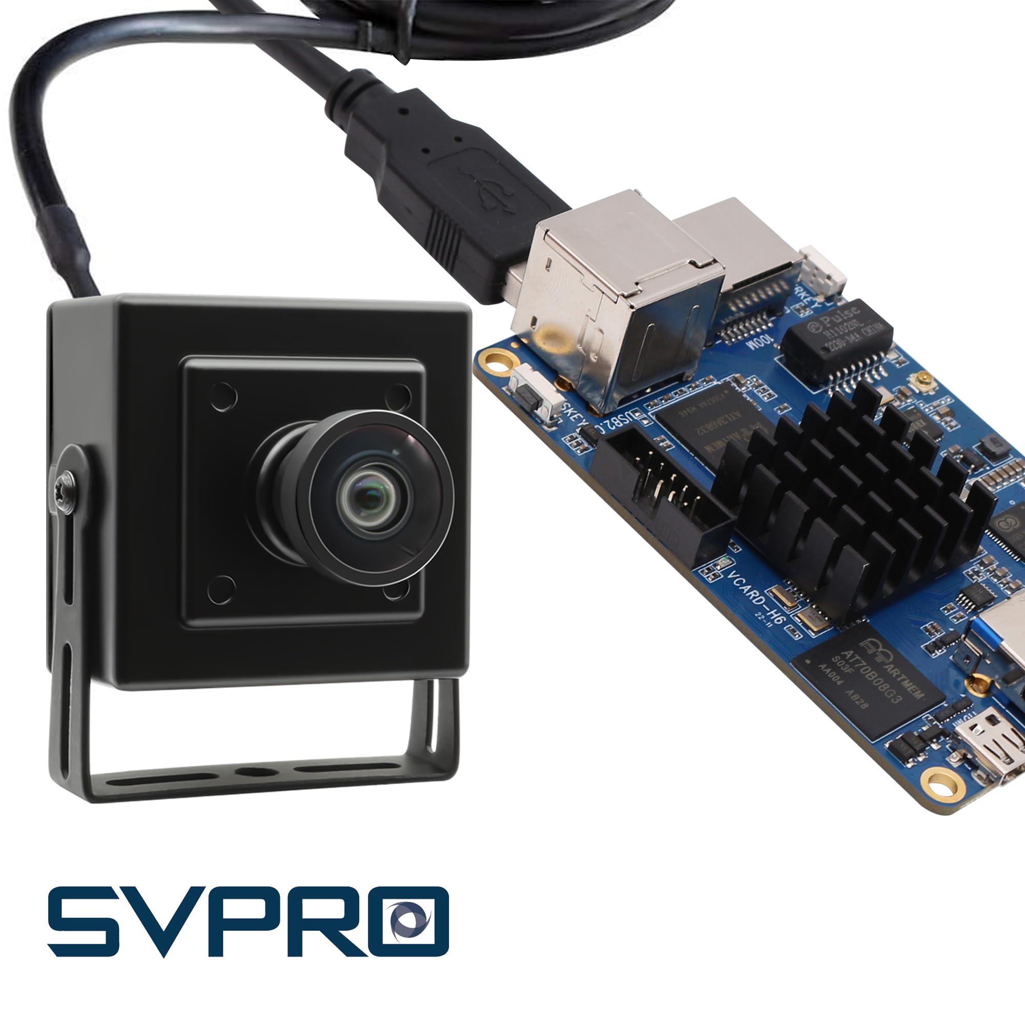 Svpro 5MP 30FPS USB Camera Videocamera grandangolare per computer, HD Box Camera Telecamera di sicurezza USB per stampante 3D, incisore laser, telecamera industriale di visione artificiale