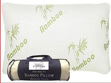 New Memory Foam Pillow with Removable Cover - Adjustable Shredded Filling - Firm Bed Pillow - Ultimate Comfort Bedding! Queen - 18" x 28"