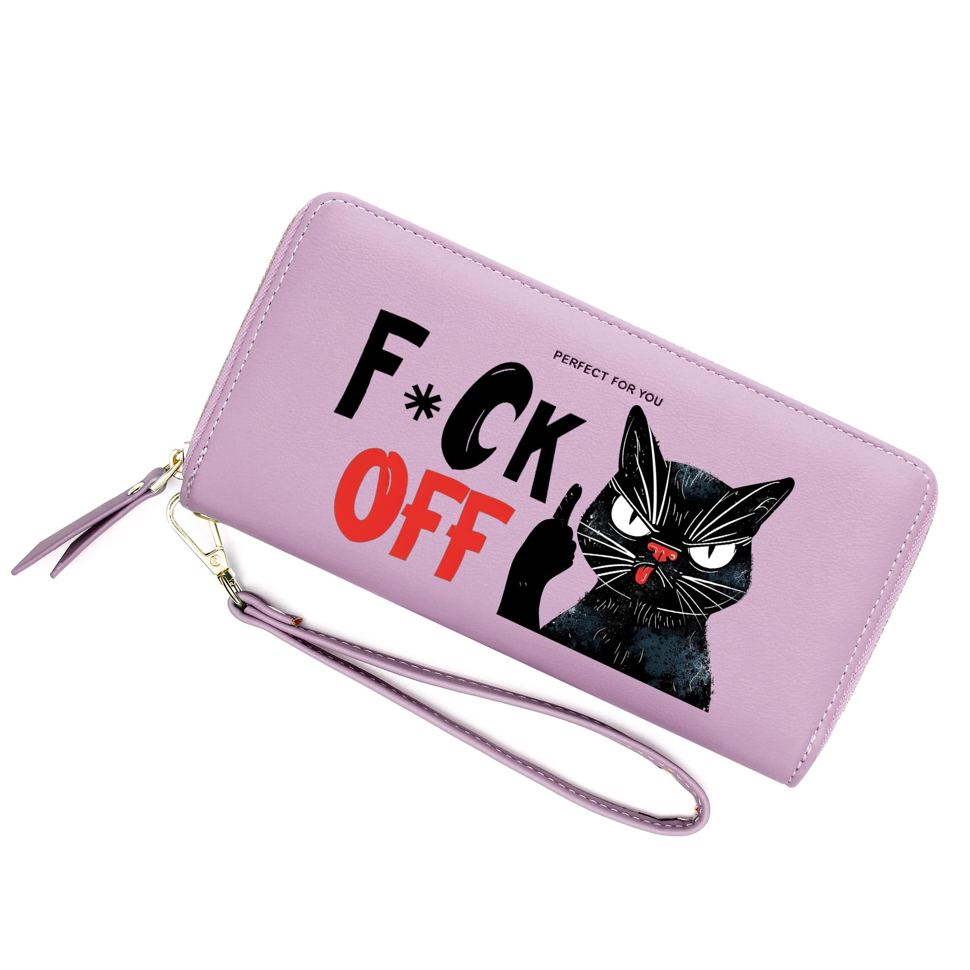 ZRTARY Customized Cat Wallets for Women,Teacher's Day Gift Thanksgiving Gift for Teachers from Students,Birthday Gift, Holiday Gift for Family and Friend 1306j