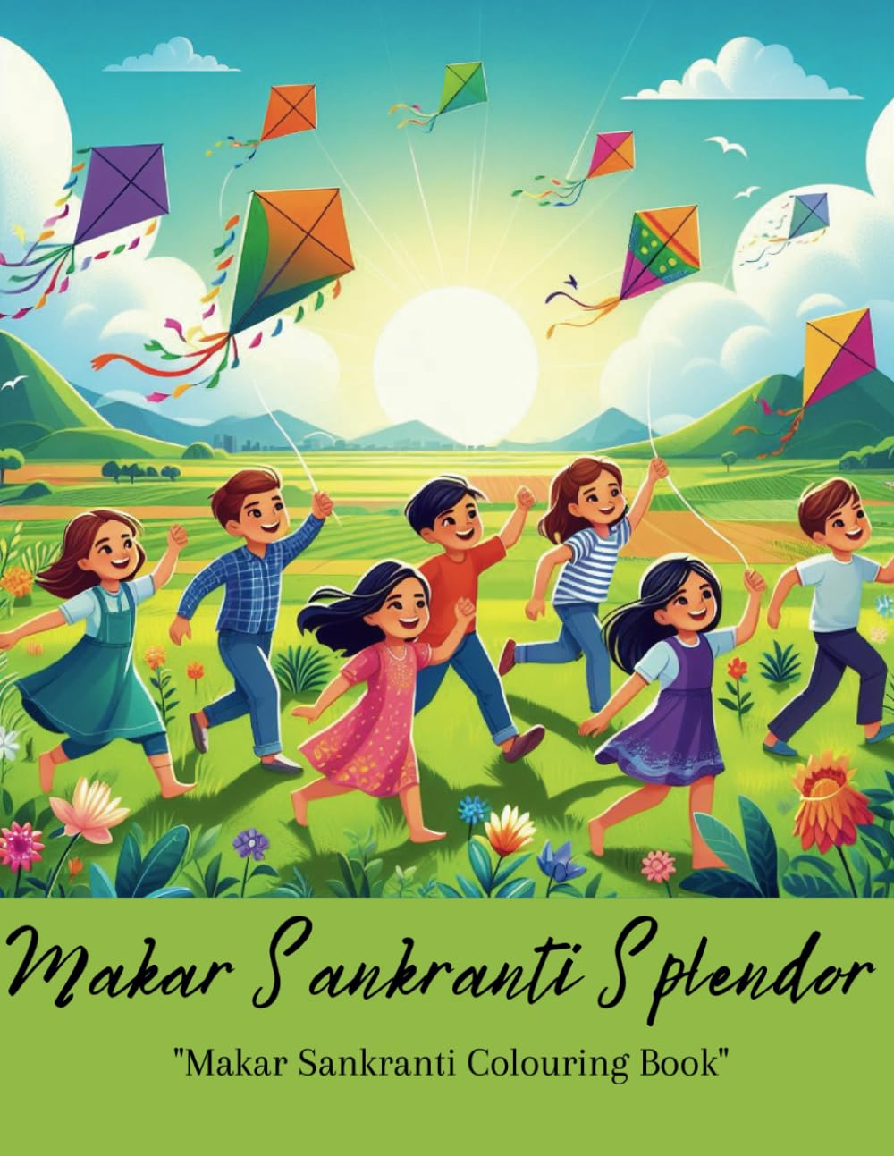 'Makar Sankranti Splendor Coloring Book'—15 festive illustrations on 8.5 x 11-inch pages. From simple to slightly challenging, this 32-page book is ... to the joyous celebration of Makar Sankranti.