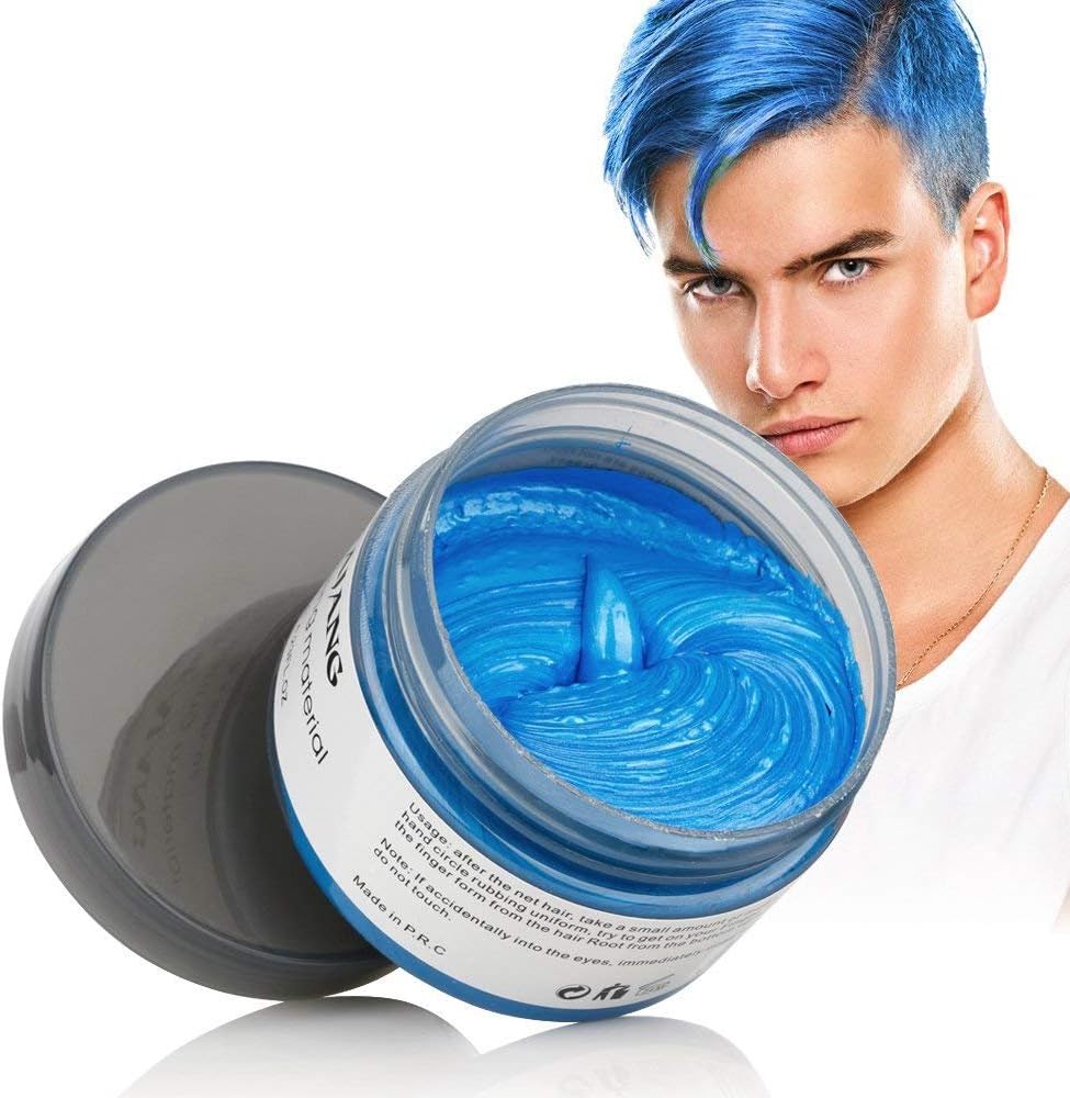 Permotary Hair Color Wax Styling Cream Mud, Temporary Hair Dye Wax