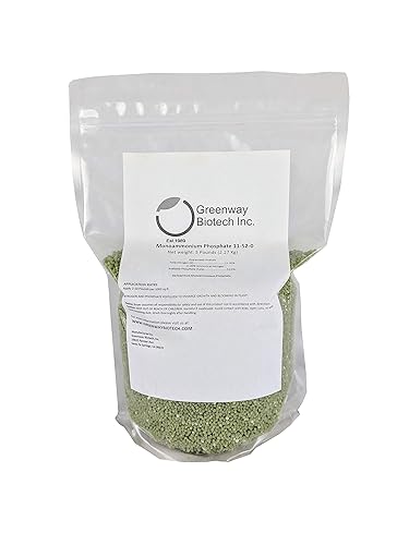 Miniatura 5 de Greenway Biotech - Fosfato monoamónico 11-52-0 contiene 11% de nitrógeno y 52% de fósforo, el mejor potenciador de crecimiento y floración de