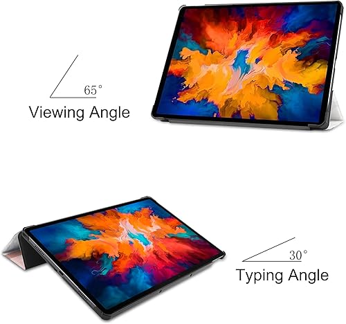 Miniatura 3 de Gylint Funda para Lenovo Tab P11 Pro, plegable folio ultrafino Smart PU Funda de cuero para Lenovo Tab P11 Pro 11.5 pulgadas TB-J706F Geometría