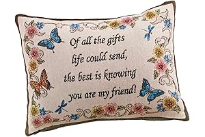 My Best Friend Tapestry Woven Throw Pillow: A Cherished Symbol of Friendship