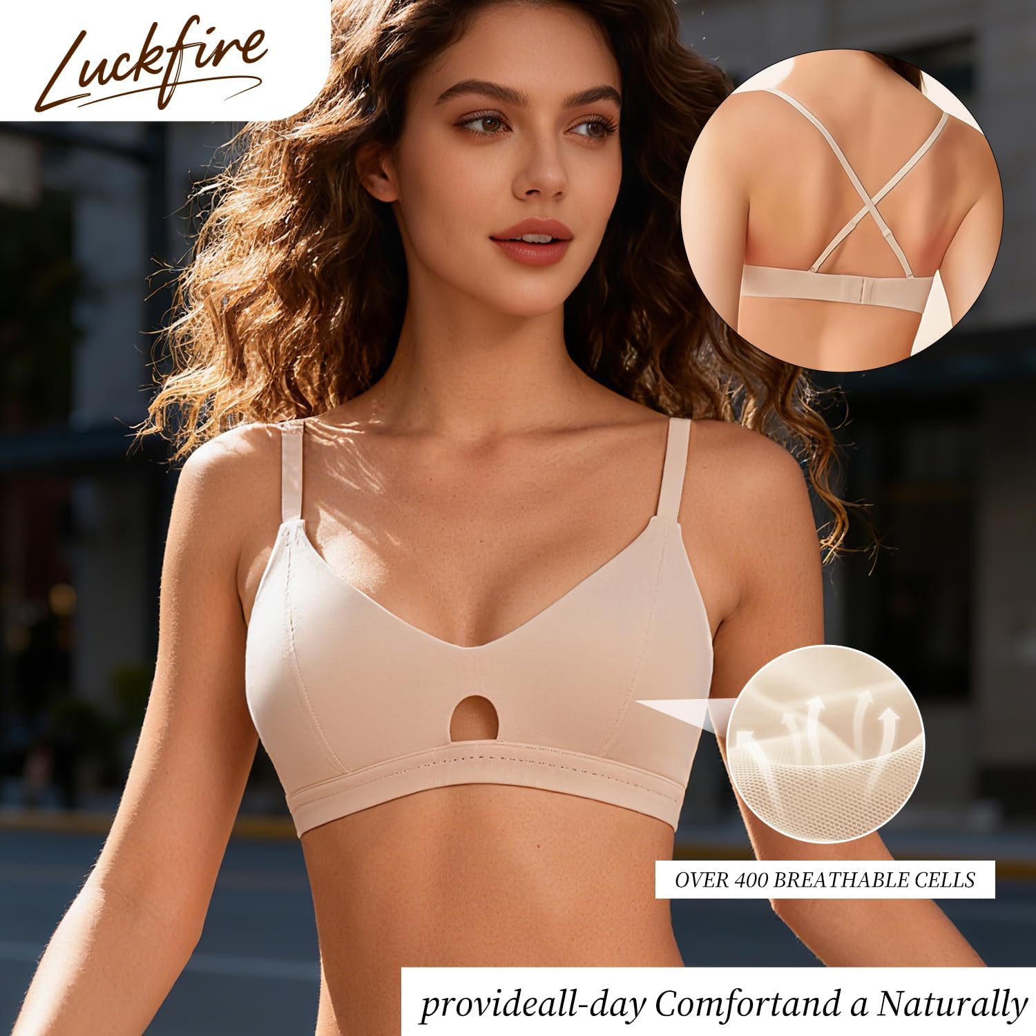 Modal Bralette Cotton for Small Chest-Wireless Bra AAA/AA/A/B Cup Soft Cup Triangle Bra Breathable Comfortable - Image 3