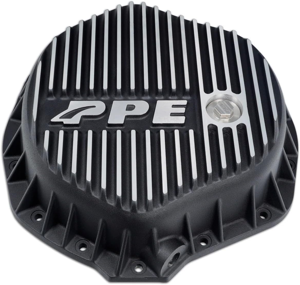 PPE HEAVY DUTY REAR ALUMINUM DIFFERENTIAL COVER BRUSHED GM & DODGE W/ 11.5" REAR AXLE - 138051010