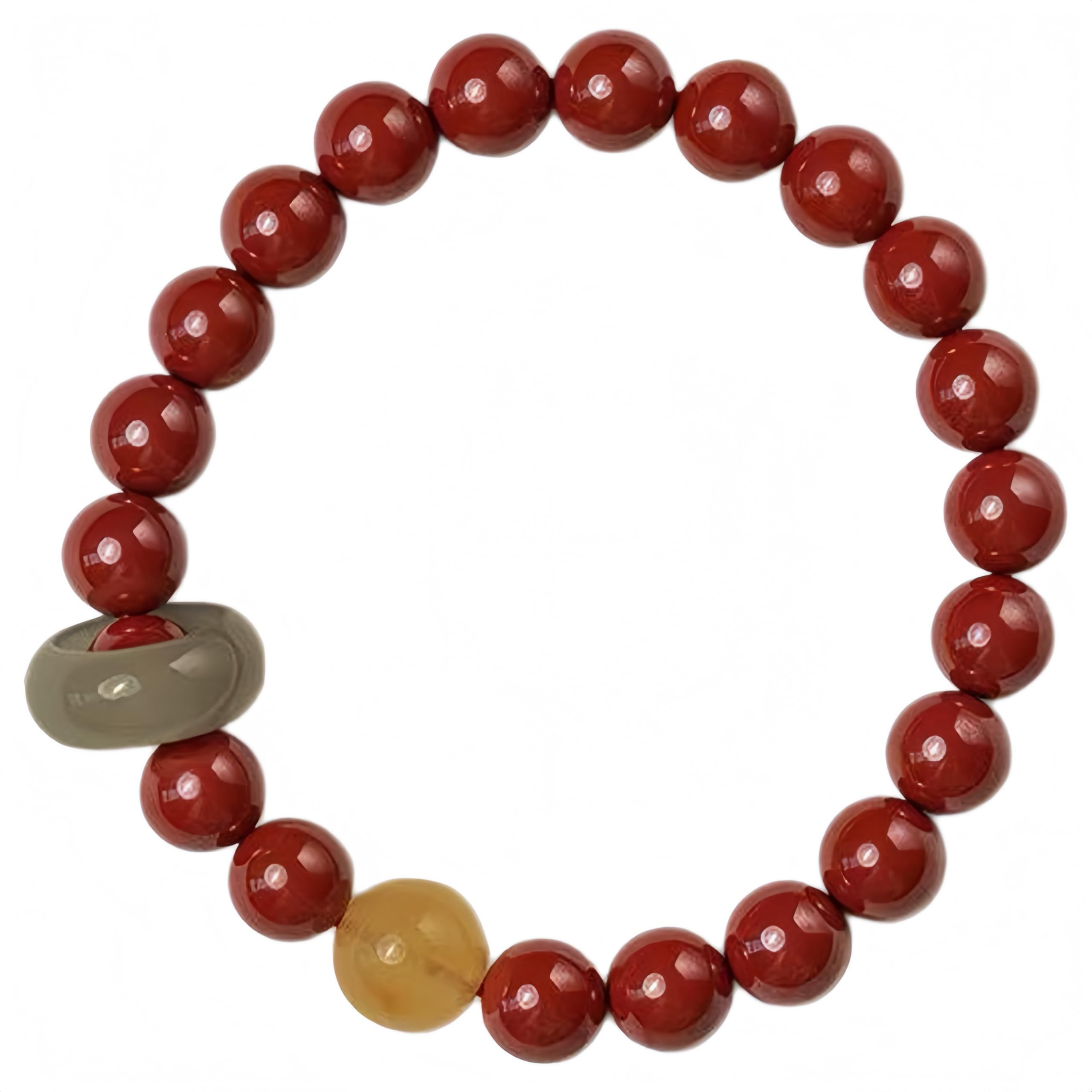 Bracciale Elastico Bracciale In Cinabro Da 8mm