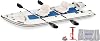 Sea Eagle 437ps PaddleSki Inflatable 1-2 Person Catamaran Boat Paddle, Motor, Fish, or Sail 4-in-1 Inflatable Watercraft Self Bailing